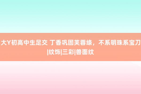 大Y初高中生足交 丁香巩固芙蓉绦，不系明珠系宝刀|纹饰|三彩|兽面纹