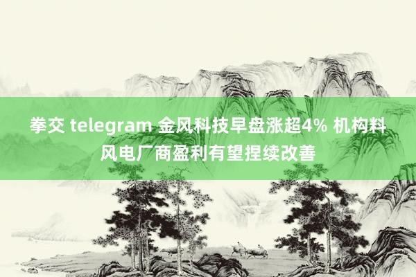 拳交 telegram 金风科技早盘涨超4% 机构料风电厂商盈利有望捏续改善